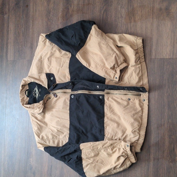 Dockers Mens Size XL Vintage Tan and Black Golf Jacket - Picture 7 of 11